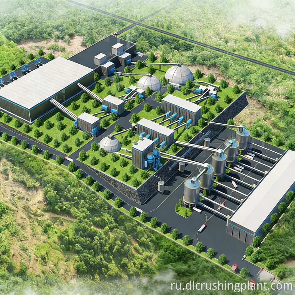 Линия по производству гибридного дробильного камня Hybrid Crusher Stone Production Line